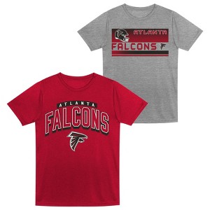 NFL Atlanta Falcons Toddler Boys' Gray 2pk T-Shirt - 1 of 3