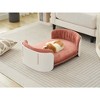Gulches White Pink Pet Bed - Scandinavian Style Elevated Cat Sofa - 2 of 4