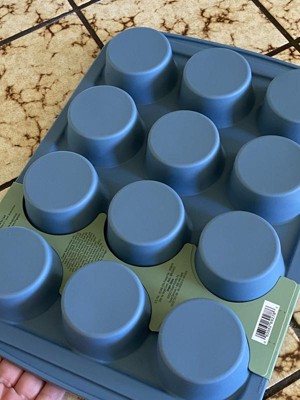 12ct Silicone Baking Cups Blue - Figmint™ : Target