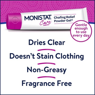 Monistat Care Feminine Chafing Relief Powder Gel, Anti-Chafe Protection - 1.5 oz_3