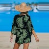 Women's Tropical Leaf Print Beach Romper - Cupshe - 4 of 4