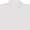 Black Bow Jewelry 1.5mm 14k Yellow Gold, D/C Rope Chain Necklace - 2 of 4