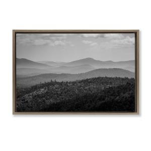Stupell Industries Misty Adirondack Mountains Floating Frame Canvas Art - 1 of 4