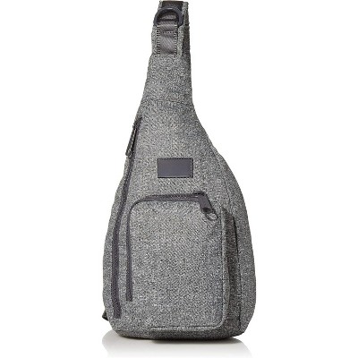 Mini Sling Backpack, Lightweight Recycled Nylon Bookbag, Compact Crossbody Daypack for Essentials