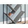 Vynxaria 3-Tier Black Laminate & Metal Bookshelf: 60" Contemporary Bookcase for Office & Bedroom Storage - 2 of 4