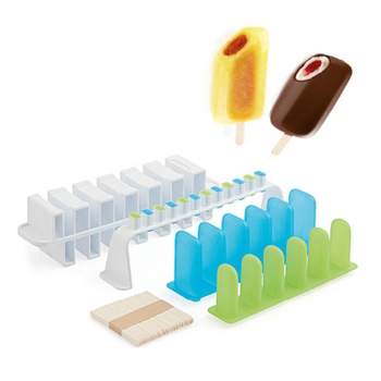 BAKHUK 3 Sets Ice Pop Molds Popsicle Molds Ice Pop Maker with Funnel and Brush, 3 Colors