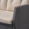 Sanger Wicker Sofa - Gray/Beige - Christopher Knight Home - 3 of 4