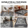 World Rug Gallery Geometric Shag Rug – Ideal for Living Room, Bedroom, or Entryway – White – Medium Pile, Easy to Clean - 4 of 4
