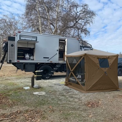 Brown Poly-Oxford Wind and Sun Panels for Screen Tent, 3 Pack