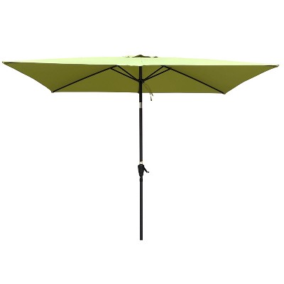 CAVINAS 6x9 FT Cantilever Patio Umbrella, Waterproof and Windproof Design with Crank, Beach Umbrella, without Base