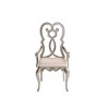 2pc 23" Esteban Chairs Ivory Velvet/Antique Champagne Finish - Acme Furniture: Vintage Glam, Plush Upholstery, No Assembly Required - 2 of 4
