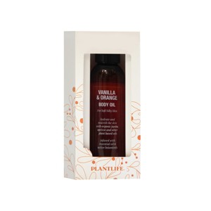 Plantlife Vanilla Orange Body Oil – Softens Skin with Rich Plant Oils, Light Aroma – Made in California, 4oz - 1 of 2