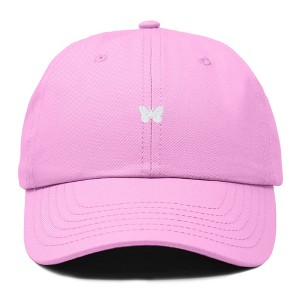 Dalix Lil Butterfly Embroidered Cotton Cap Outdoor Dad Hat Womens - 1 of 4