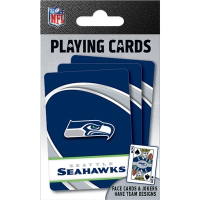 MasterPieces Officially Licensed NFL Seattle Seahawks Playing Cards - 54 Card Deck for Adults