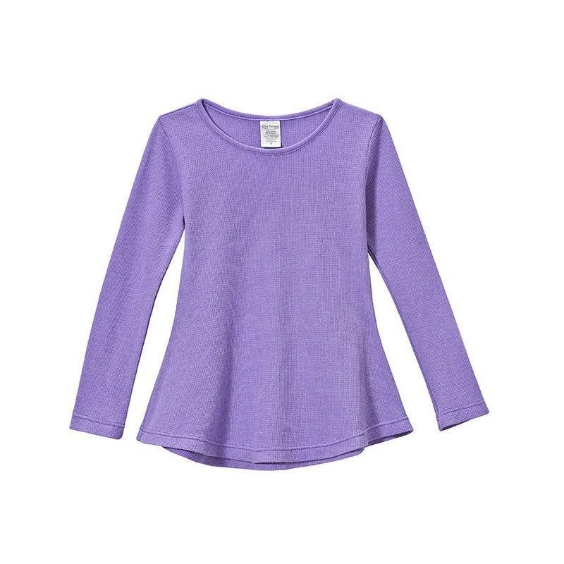 City Threads USA-Made Thermal Girls Soft & Cozy Long Sleeve Tunic, 1 of 3