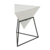 Modern Wood Accent Table with Metal Stand – Olivia & May - 2 of 4