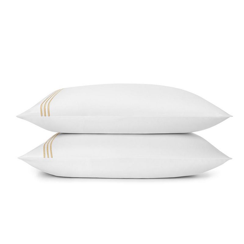 Embroidered Sateen Pillowcase Set - Standard Textile Home, 1 of 4