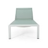 Cape Coral 2pk Outdoor Acacia Wood Chaise Lounges: Breathable Mesh, Adjustable, Wheels - Christopher Knight Home - 3 of 4