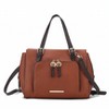 MKF Collection Elise Vegan Leather Color-block Women’s Satchel Bag by Mia K - 2 of 4