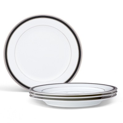 Noritake Austin Platinum Set of 4 Salad/Dessert Plates