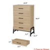 Living Room 4+2 Dresser/5 Dresser for Bedroom, 46.6 in /50.5 in Tall Drawer w/ Large Storage Space, Freestanding Wooden Closet Storage Dresser Chest - 2 of 4