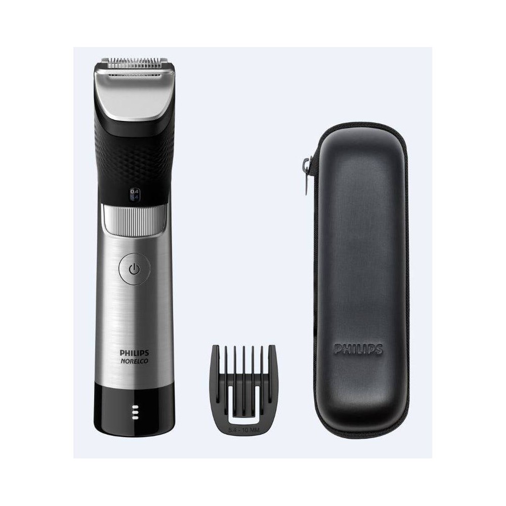 Photos - Hair Clipper Philips Norelco Series 9000 Beard & Hair Men's Rechargeable Electric Trimmer - BT9810/40 