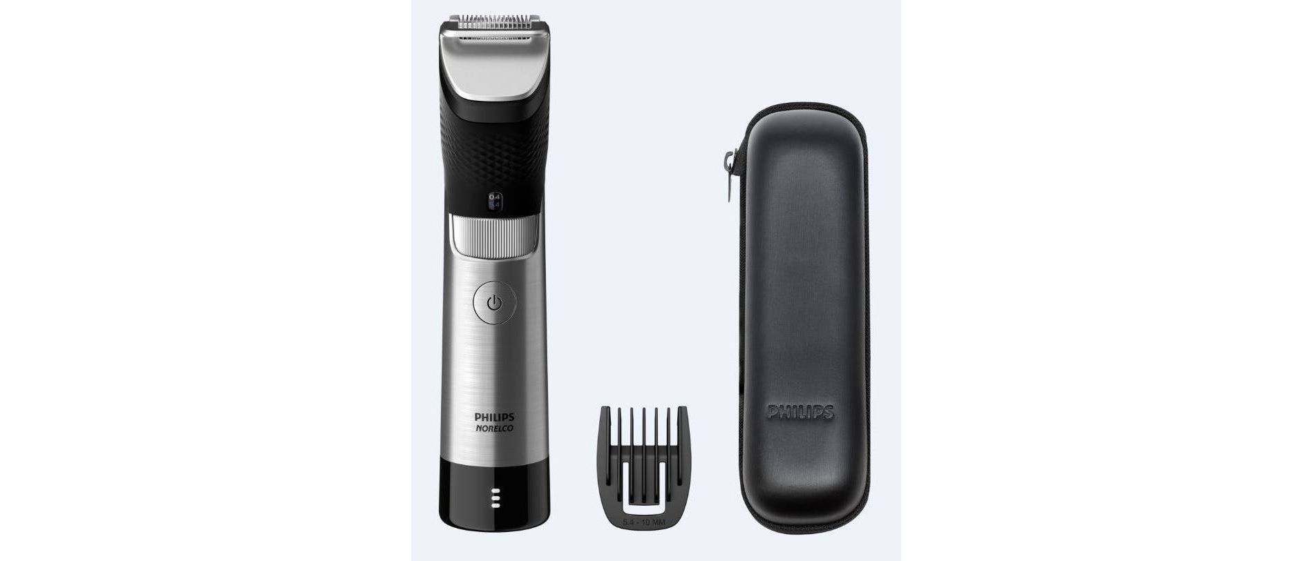 Philips Norelco Series 9000 Beard & Hair Men's Rechargeable Electric Trimmer - BT9810/40