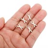 Unique Bargains Metal Bulk Elegant DIY Crafts Jewelry Making Initial Pendant 50 Pcs - 4 of 4