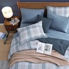 BAGOKIE Comforter Set Plaid Bedding Set 5/7 Pieces with sheets, Pillowcase & Sham - 4 of 4