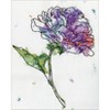 Design Works Counted Cross Stitch Kit 5"X7"-Lilac Floral - 2 of 2