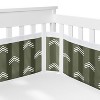 Sweet Jojo Designs 6p Boy, Girl, Unisex/Gender Neutral Crib Bedding + BreathableBaby Breathable Mesh Liner Pad Diamond Tuft Hunter Green and Ivory - 3 of 4