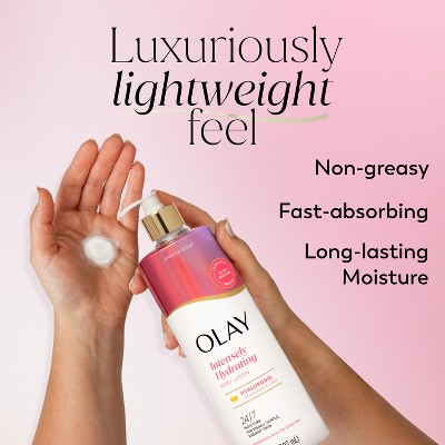 Olay Nourishing + Hyaluronic Acid 17oz Lotion Pump: Hydrating, Whole Body, Normal to Dry Skin