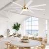 Airsurfer 65" Large Indoor Modern Ceiling Fan with Led Lights and Remote - 4 of 4