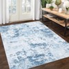 Machine Washable Modern Abstract Rug 9x12 Large Living Room Rug Stain Resistant Indoor Carpet With Non-Slip Backing For Nursery Apartment - 3 of 4