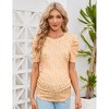 Clearlove Maternity Casual Shirts Women's Puff Short Sleeve T-Shirt Pregnancy Striped Ruched Side Tunic Top - 2 of 4