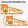 2PCS 5 Ton Hydraulic Ramps, Heavy Duty 3-Position Adjustable Vehicle Lift Ramps 9.3"-14" Height, Steel Ramps for Oil Changes & Repairs - 2 of 4