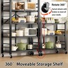 Musment Storage Shelves, 15.35"W x 15.35"D x 62.20"H Closet Organizers and Storage Foldable Metal Shelving Units  for Garage Kitchen - 4 of 4