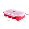 Silicone Freezer Tray with Lid, 4-Cube Food Freezing Container, 250ml Capacity with Markers for Soups Sauces Ice Cubes Space-Saving, Dishwasher Safe - 4 of 4