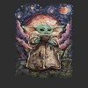 Men's Star Wars The Mandalorian The Child Starry Night T-Shirt - 2 of 4