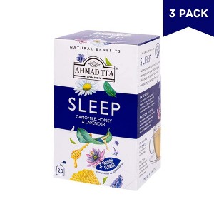 Ahmad Sleep Camomile, Honey & Lavender Tea Infusion 20ct tea bags - Pack of 3 - 1 of 4