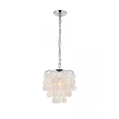 Elegant Lighting Selene 1 light Chrome Pendant