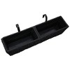 vidaXL Planters 2 pcs Water Hyacinth Black - 4 of 4