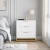 Chest of Drawers with 3 Drawer, Wooden Dresser for Bedroom, Nightstand for Storage and Organization - 4 of 4