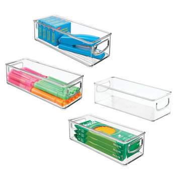 Mdesign Storage Caddy Tote For Desktop Office Supplies, Small, 4 Pack :  Target
