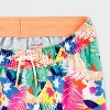 Boys' Adaptive 'Tropical Floral' Swim Trunk - Cat & Jack™ Orange - 3 of 3