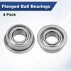 Unique Bargains Durable Chrome Steel Multipurpose Use Flanged Ball Bearing 4 5mm x 10mm x 4mm - 4 of 4