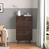 NicBex Solid Wood Dressers,Retro Round Handles Drawers,Modern Dresser for Bedroom,Living Room,Entryway,Auburn - 3 of 4