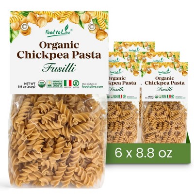 Organic Chickpea Fusilli Pasta, 8.8 oz - by Food To Live