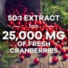 Cranberry Concentrate Extract Supplement + Vitamin C - 25,000mg Formula for Urinary Tract Health Support - 120 Capsules By Nature's Nutrition - 3 of 4