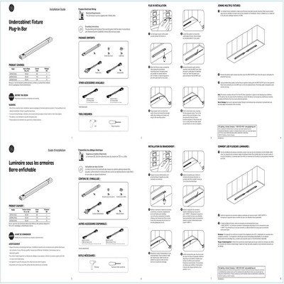 12-Inch White Plastic LED Undercabinet Light Bar